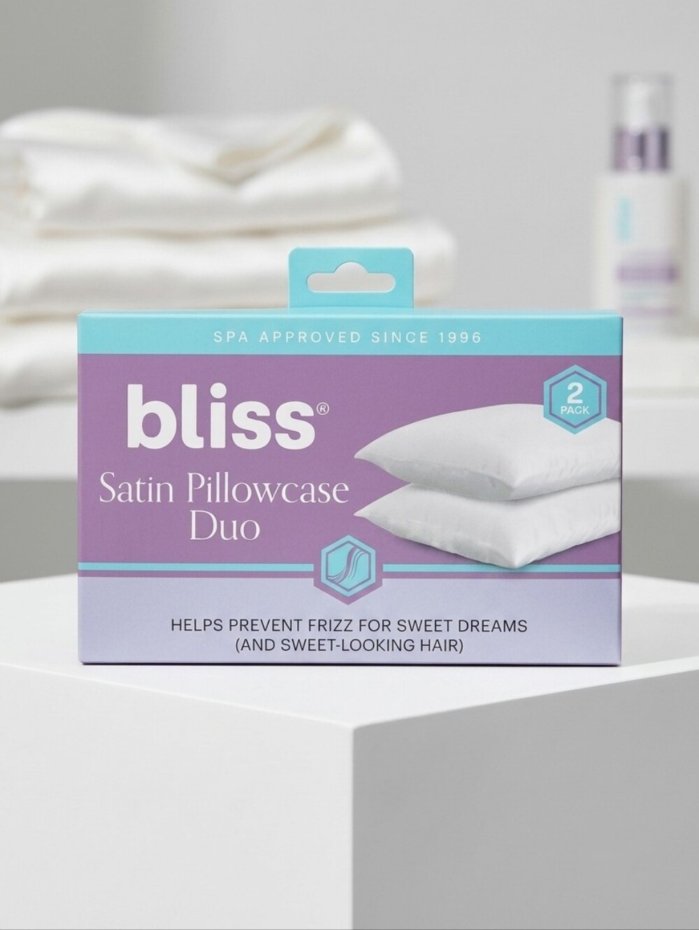 Bliss Satin Pillowcase Duo | 2-Pack | Standard 20" x 26" | NEW